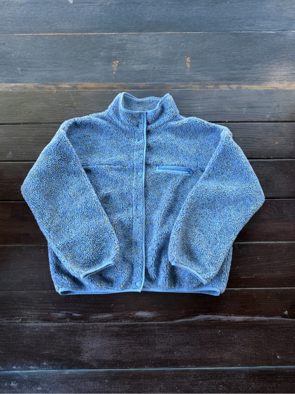 OFFLINE by Aerie Blue Fleece Jacket Women’s Size L